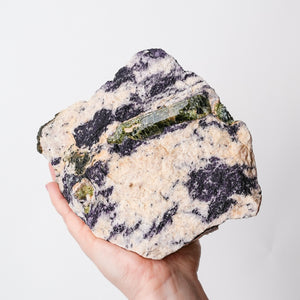 Unusual Fluorapatite with Fluorite in Calcite