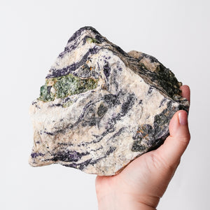 Unusual Fluorapatite with Fluorite in Calcite