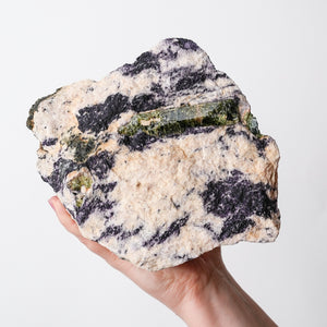 Unusual Fluorapatite with Fluorite in Calcite