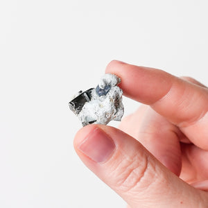 Benitoite with Neptunite on Natrolite