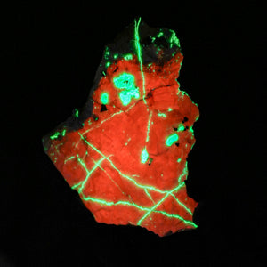 Willemite in Calcite {Fluorescent}