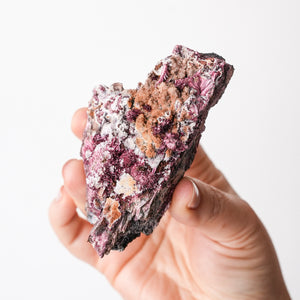 Erythrite, Quartz, Goethite, and Skutterudite