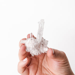 Pink Quartz Cluster (Lithium Quartz)