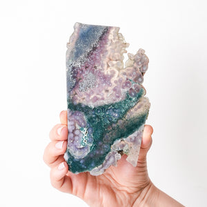 Green and Purple Grape Agate Plate