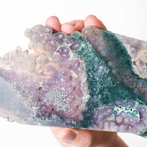 Green and Purple Grape Agate Plate