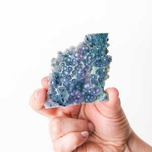 Blue Green Grape Agate Plate