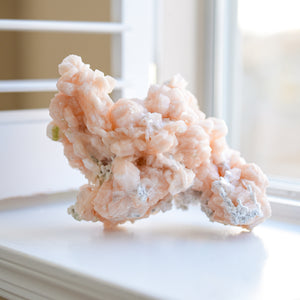 Stunning Cabinet Stilbite Cluster with Apophyllite