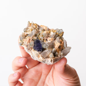 Fluorite with Quartz and Microcline