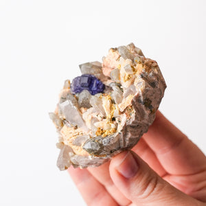 Fluorite with Quartz and Microcline
