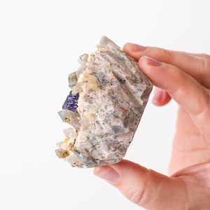 Fluorite with Quartz and Microcline