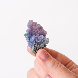 Blue and Purple Grape Agate Cluster