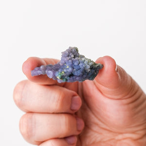 Blue and Purple Grape Agate Cluster