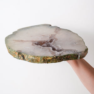 Quartz with Amethyst Plate