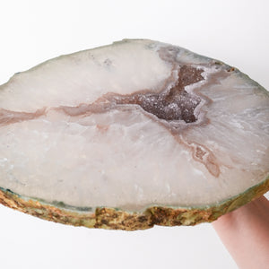 Quartz with Amethyst Plate