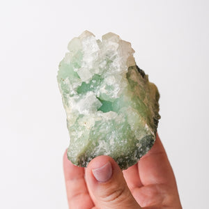 Virginia Apophyllite on Prehnite {Rare}
