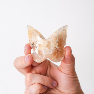 Pastel Plume Agate Butterfly