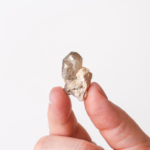 Smoky Quartz on Feldspar