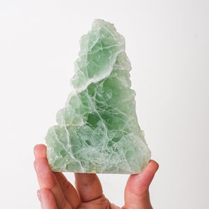 Polished Green Fluorite Face