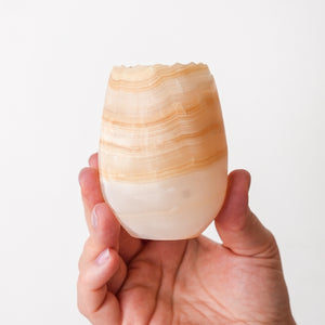 Onyx Tealight Holders (Set of 2)