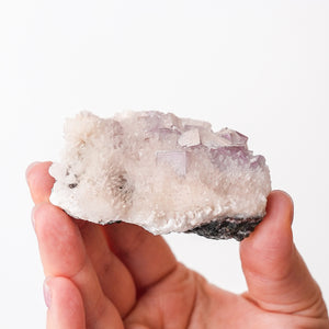 Vintage California Lilac Fluorite in Quartz