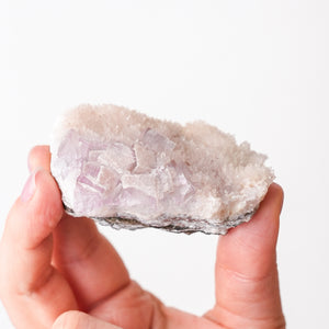 Vintage California Lilac Fluorite in Quartz