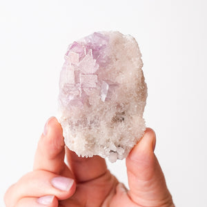 Vintage California Lilac Fluorite in Quartz