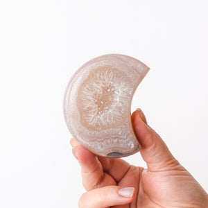 Druzy Agate Moon