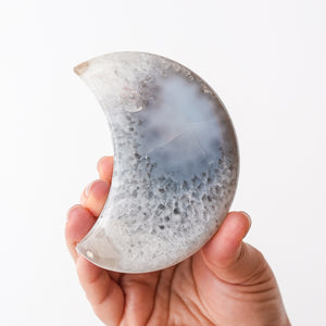 Druzy Agate Moon