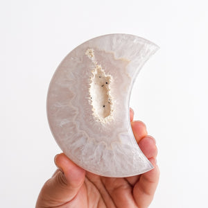 Druzy Agate Moon