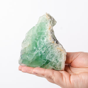 Polished Green Fluorite Face
