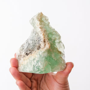 Polished Green Fluorite Face