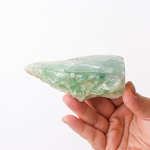 Polished Green Fluorite Face