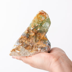 Polished Tri-Color Fluorite Face