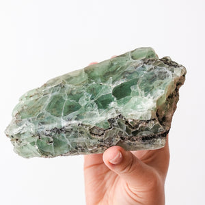 Polished Glassy Fluorite Face
