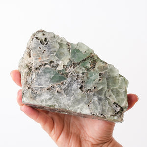 Polished Glassy Fluorite Face