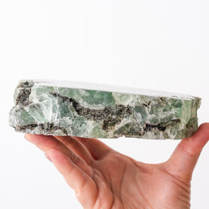 Polished Glassy Fluorite Face