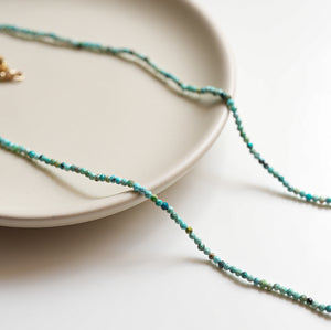 Turquoise and Pink Sapphire Necklace