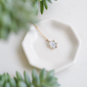 Flashy Rose Cut Moonstone Pendant