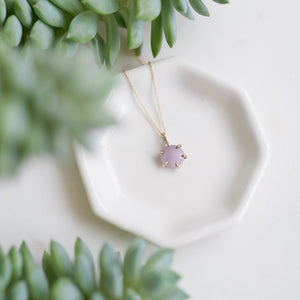 Rose Cut Kunzite Pendant
