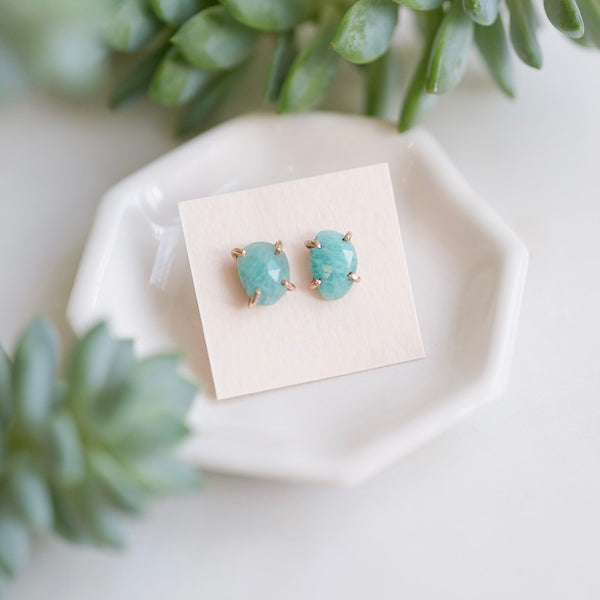 Amazonite Studs