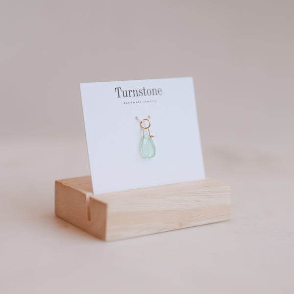 Mint Onyx Petal Charm