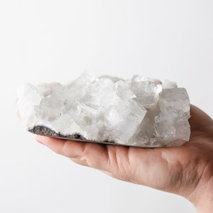 Clear Apophyllite on Quartz