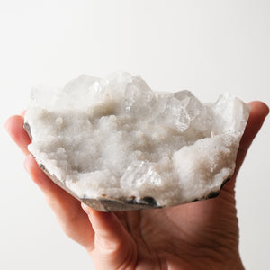 Clear Apophyllite on Quartz