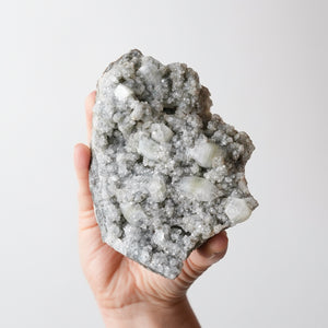 Apophyllite with Quartz