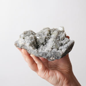 Apophyllite with Quartz