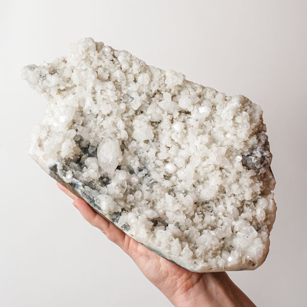 Apophyllite and Quartz Cluster
