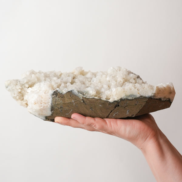 Apophyllite and Quartz Cluster