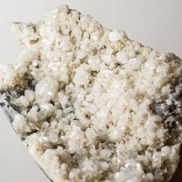 Apophyllite and Quartz Cluster