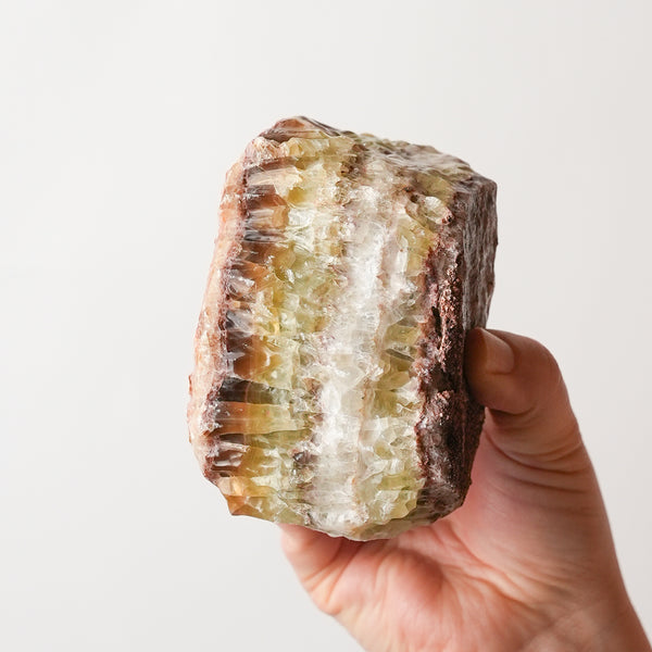 Green and Amber Calcite