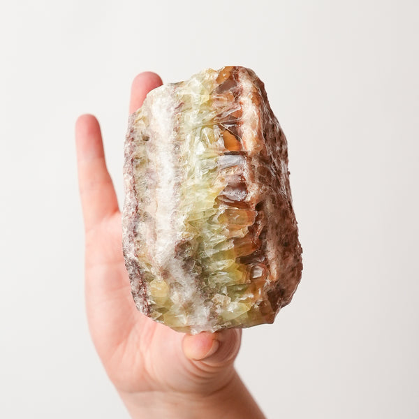 Green and Amber Calcite